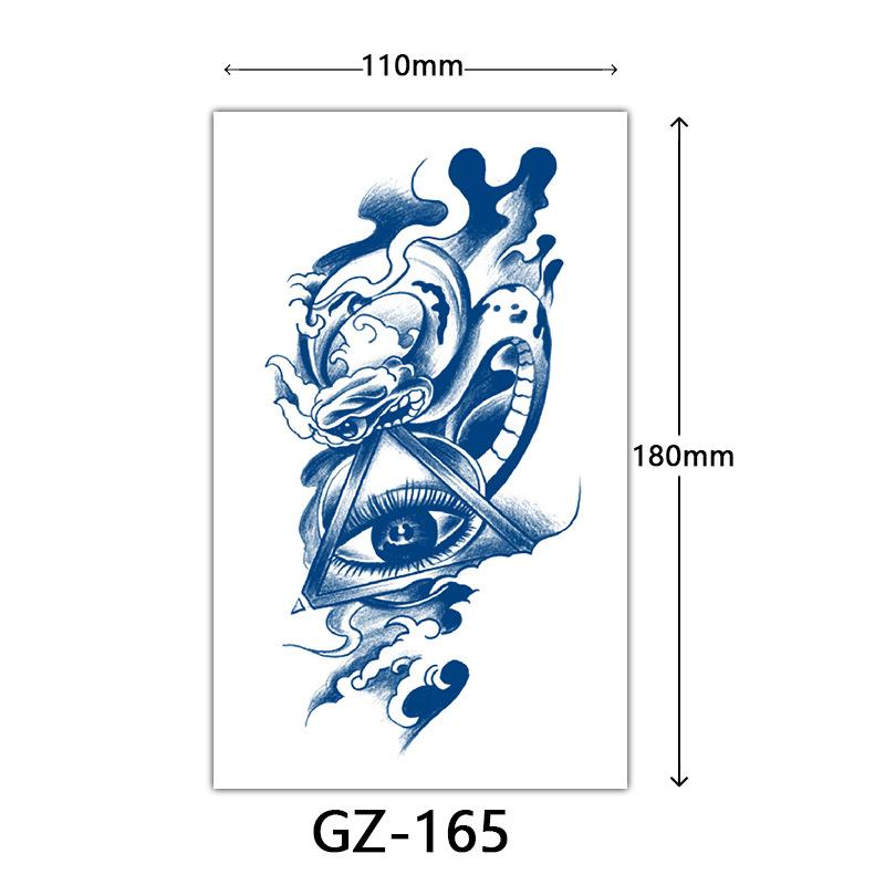 Herbal Semi-Permanent Tattoo Sticker, Animal English Totem Tattoo Sticker, Sweat-Proof Waterproof Tattoo