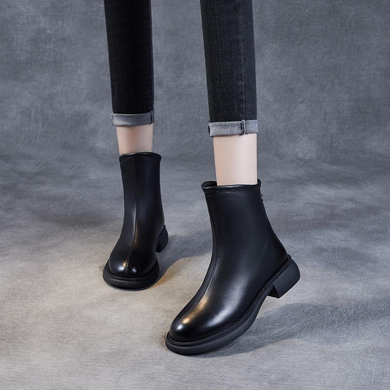 Chelsea Boots Läderstövlar Martin Stövlar