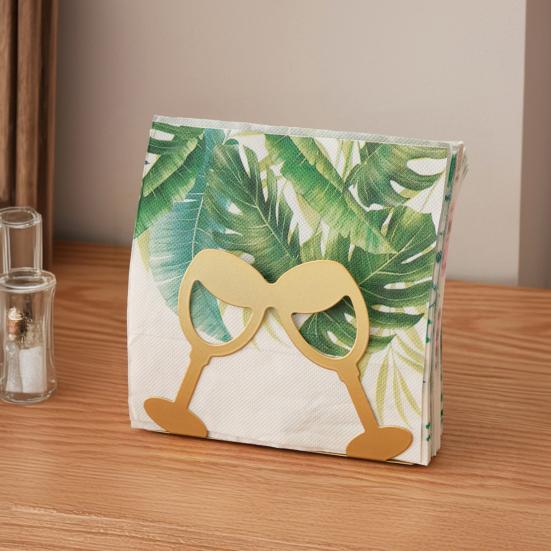 Moderne stående serviet holder til bord Metal serviet dispenser med bestik/vinglas design til køkken Spisestue Restaurant