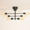 Szbritelight Ceiling E26 Pendant Rotatable LED Lighting Fixture Sold Nordic Dining LED Bulb No Installation Required Light, 6-Light Chandelier, Light,
