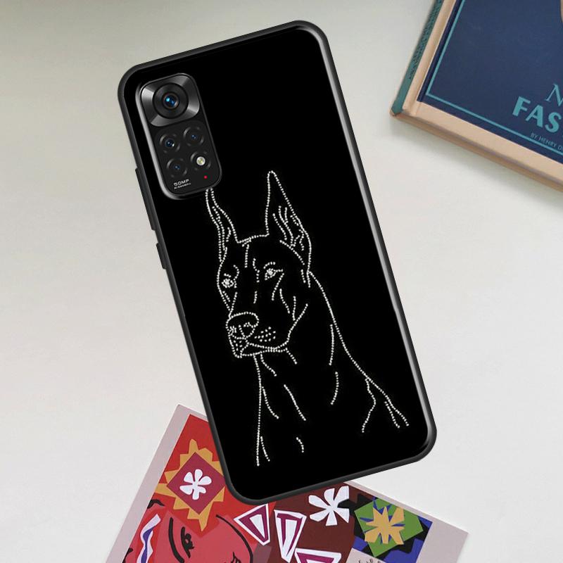 Animals Doberman Dog Case For Xiaomi Redmi Note 14 13 12 11 9 10 15 Pro Plus Redmi 15 15C 14C 13C 12C 10C Cover