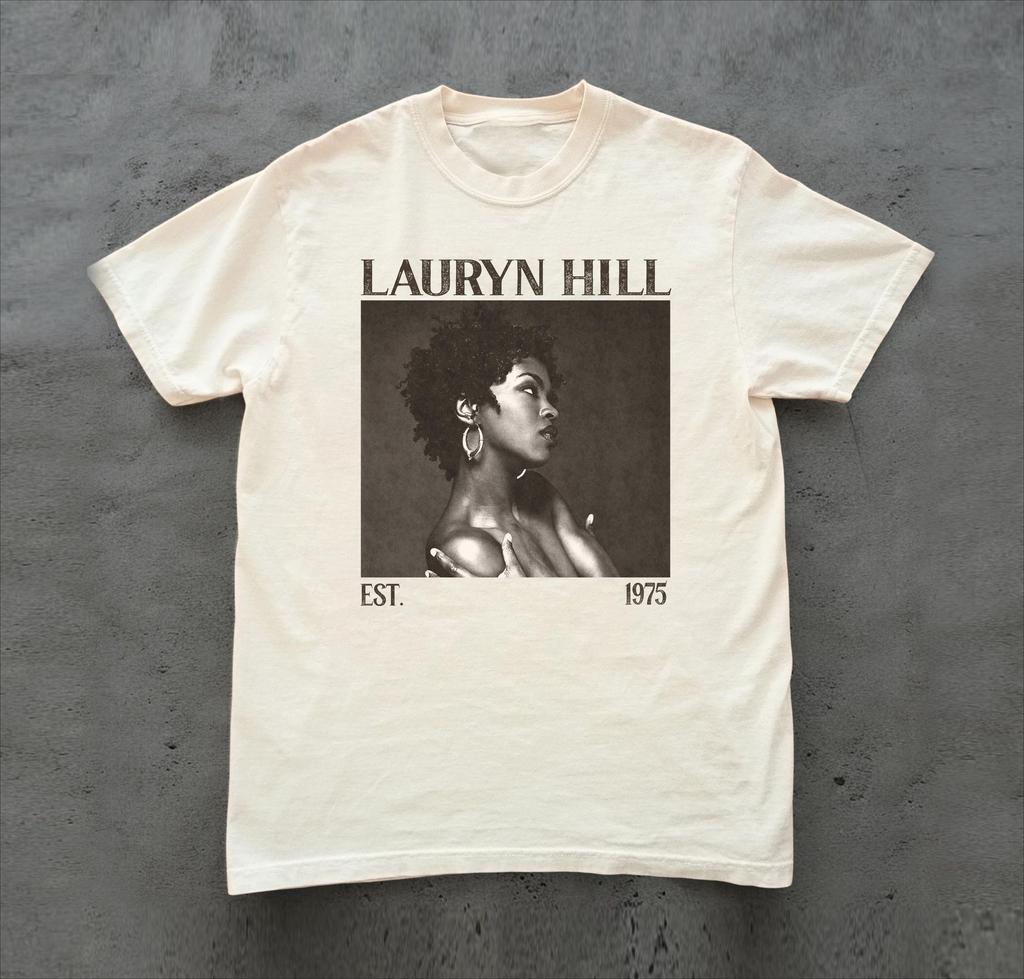 Plus Size Summer Womens Lauryn Hill Album Music TShirt  Cotton Breathable Stylish Versatile Street Style Oversized