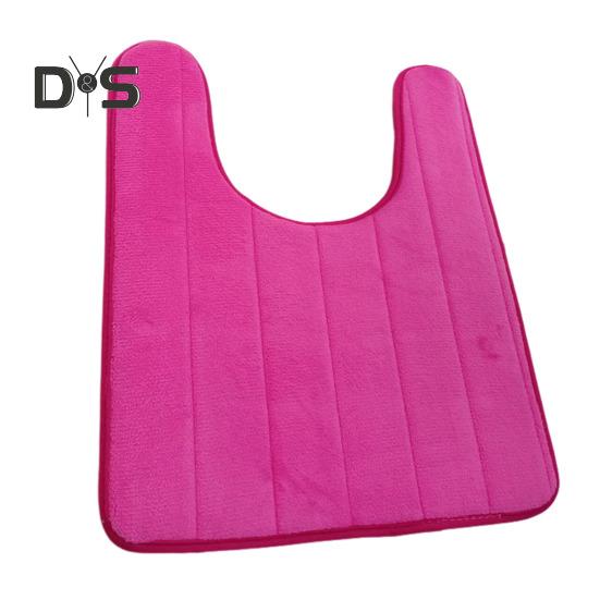 U-Shaped Floor Mat Wear Resistant Non-Slip Super Water Absorption Easy To Clean Fast Dry Bathroom Toilet Mat