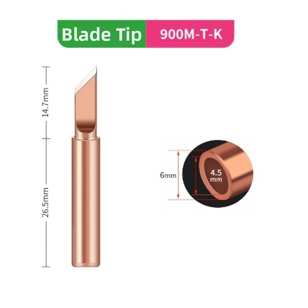 5 Pieces Set Soldering Irons Pure Copper Electric Tip Electric Soldering Iron Inside Hot Soldering Iron Head Set DIY Soldering