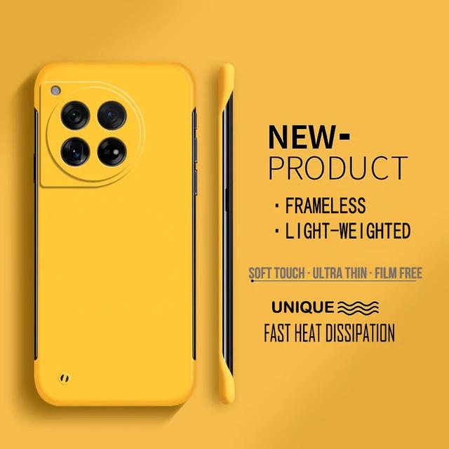 Frameless Hard PC Matte Phone Case For Oneplus 12 12R 11 11R 10T 10R 10 Pro Protective Bumper Solid Shell Cover Cases