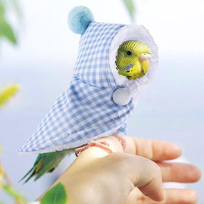 Sıcak Kuş Pelerini Örtüsü Kış İçin Sıcak Tutun Dışarı Çıkma Kostümü Kuş Sıcak Giyim Papağan Pelerini Kalınlaştırılmış Renkli Kuş Kışlık Giysiler