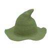 Hats: Witch hats, pointed tops, large brim hats, cotton yarn knitted wizard hats, top hats, foldable bowl hats, bucket hats