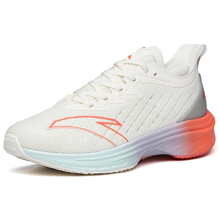 New Anta MACH Mach 1.0 Breathable Low Top Running Shoes Women's Ivory White 122215566-3
