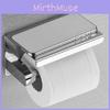 Stainless Steel 304 Toilet Paper Holder With Phone Shelf Modern Decor Bathroom