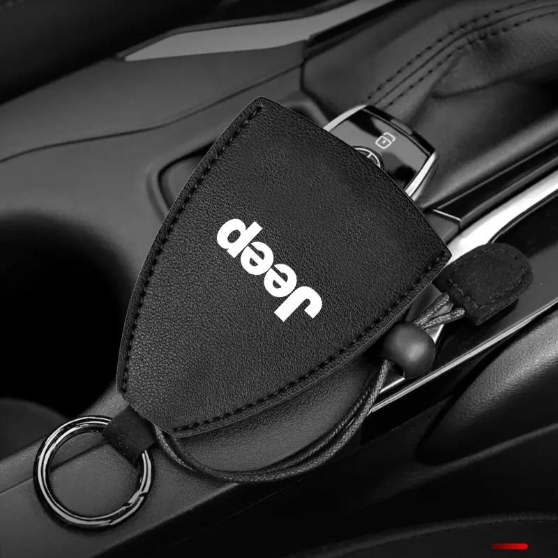 1 Stück Autoschlüssel Schutzhülle Tasche Autoschlüsselhülle Abdeckung Auto Schlüsselanhänger für Jeep Renegade Compass Grand Cherokee Wrangler Jk Gladiator