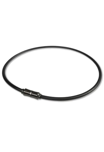 

uFit Magnetic Necklace (Black, 45cm) - Qualified Medical Device - Improves Shoulder Stiffness and Blood Circulation, Up to 190mT, Lightweight, Powerfu