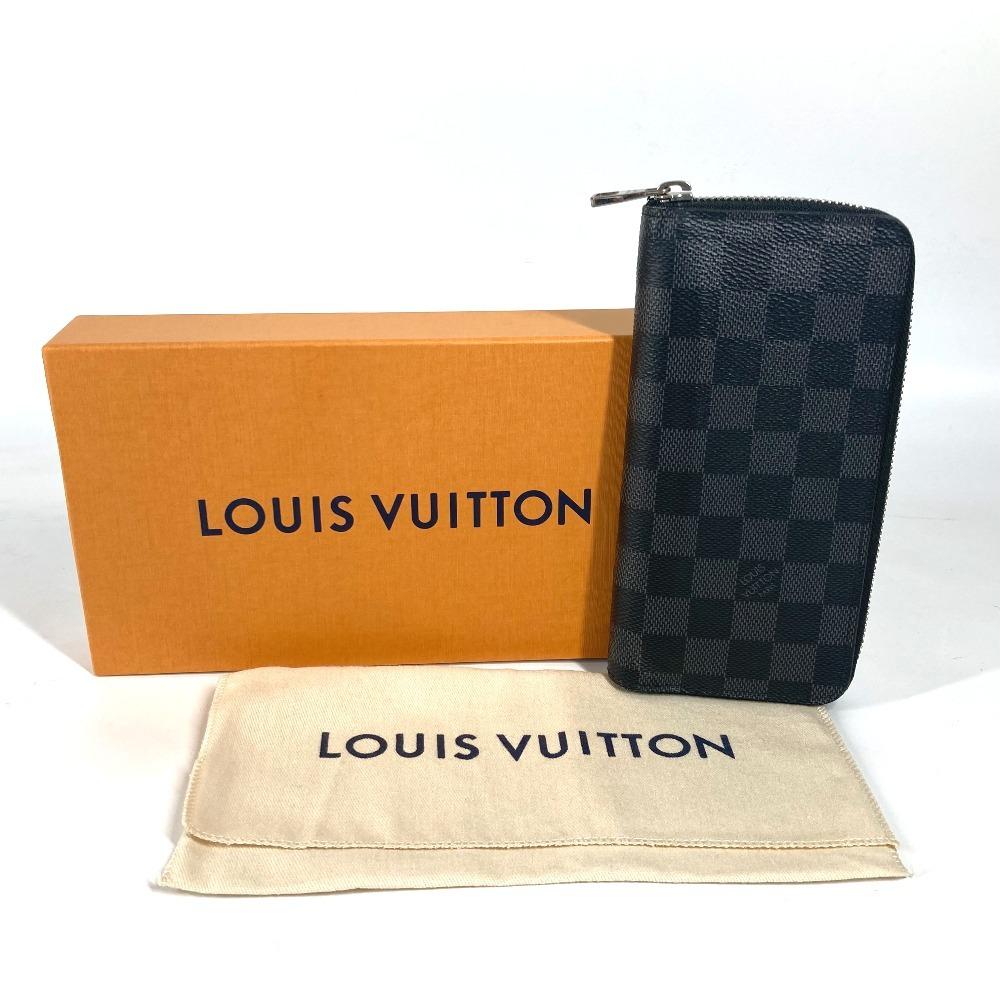 Louis Vuitton N61653 Damier Graphite Portefeuille Vasco Zip Around Long Wallet