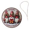 Ornaments Dwarf Hanging Candy Cane Pattern Christmas Doorplate Christmas Wooden Sign  Farmhouse