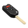 KEYYOU With Buttons Pad For Honda Fit CRV Civic Ight Ridgeline HRV Jazz ACCORD 2003-2013 Modified Filp Remote Key Shell Case