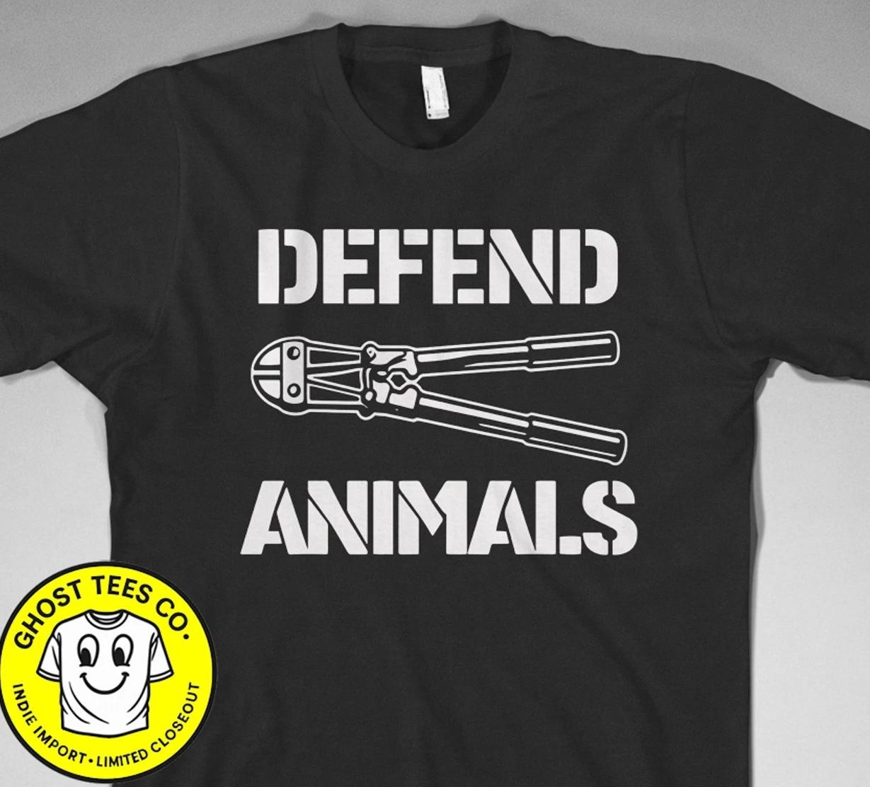 DEFEND ANIMALS T-Shirt activism vegan rights cruelty free abuse rescue shelter XXXL