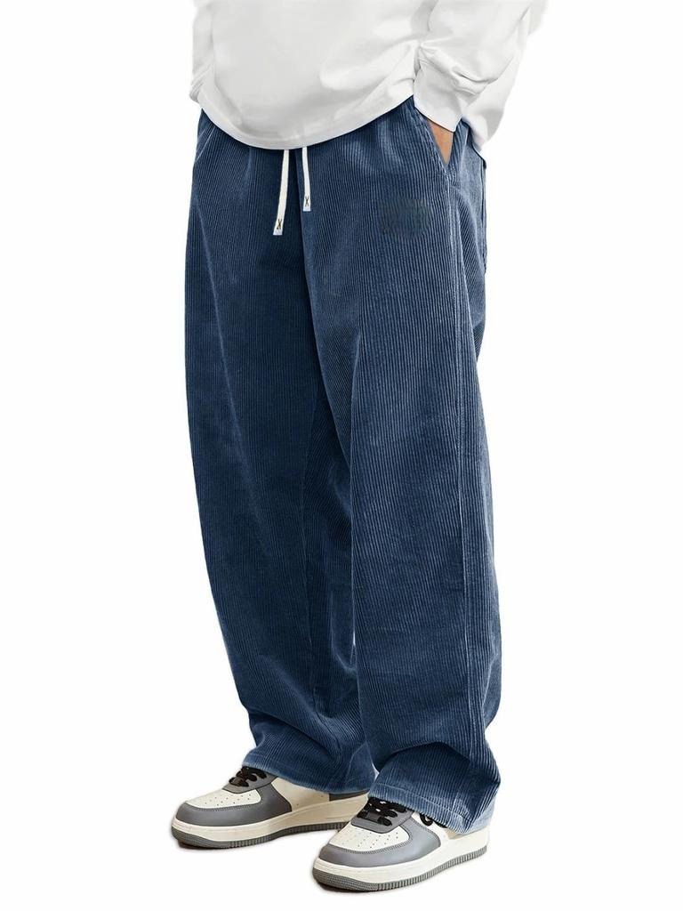 Popular New European and American Loose and Comfortable Sweatpants Corduroy Men's Casual Pants