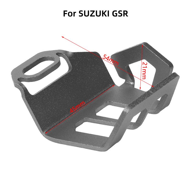For SUZUKI GSR 400 600 750 GSR400 GSR600 GSR 750 Motorcycle Accessories Rear Brake Fluid Reservoir Cover Guard Protection Sock