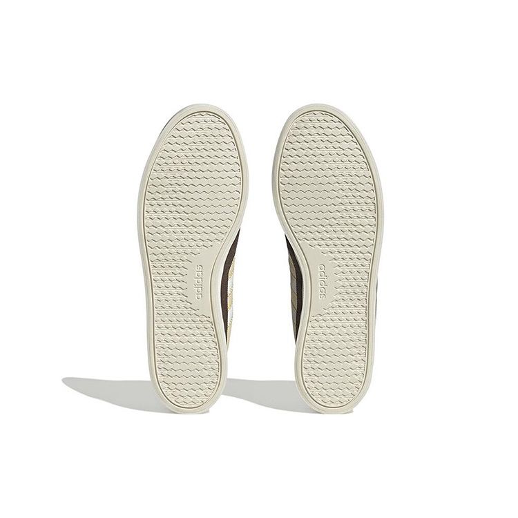 Adidas Neo City Canvas Hi Slip Resistant Durable Lightweight Mid Top Skate Shoes Unisex Skate Shoes White Yellow HQ4625