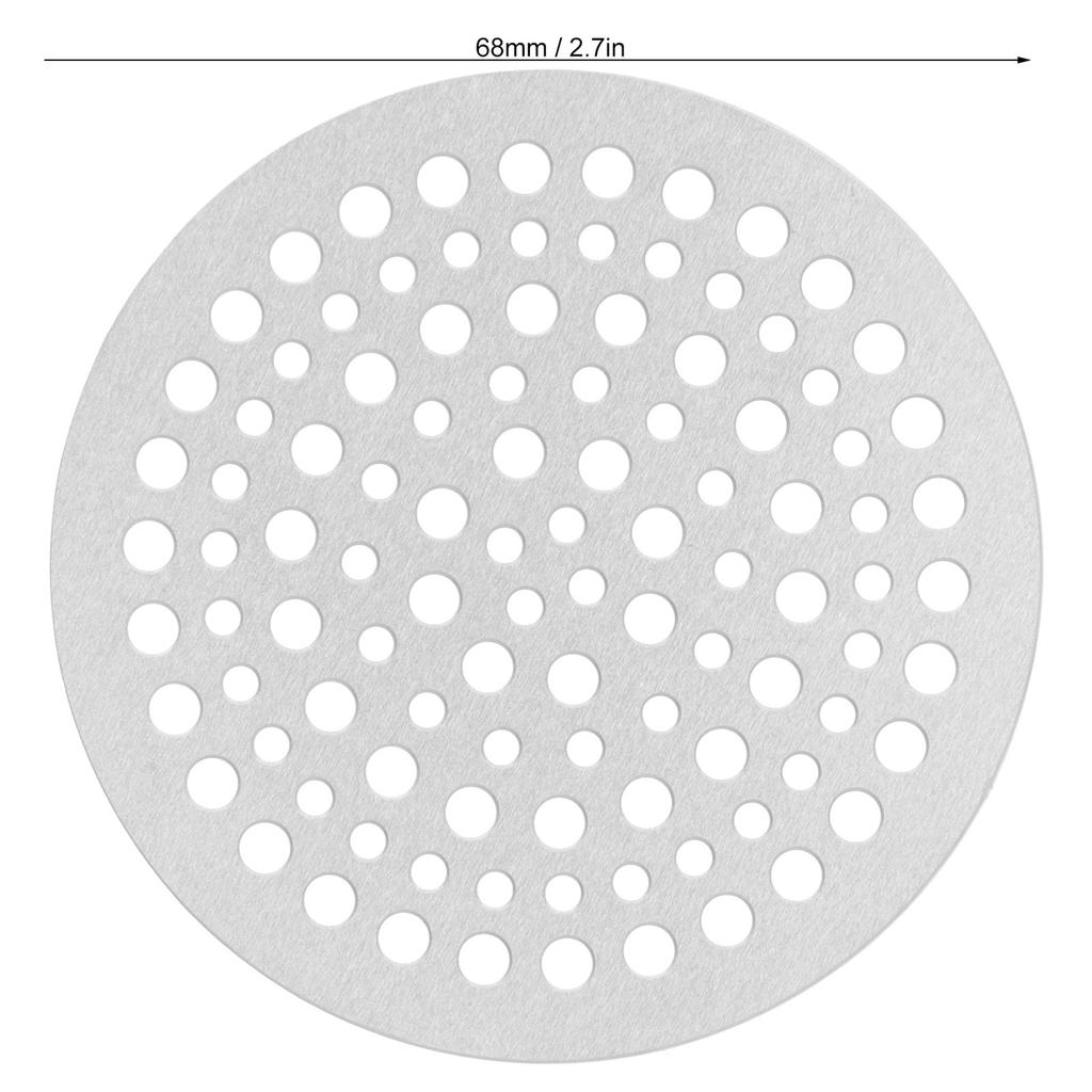 Floor Drain Filter Stainless Steel Round Drainage Shower Strainer Mesh Piece Anti Blocking(82mm )