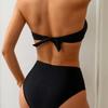 Removable Strap Tie High Waist Sexy Two Piece Bikini Set Elegant Versatile