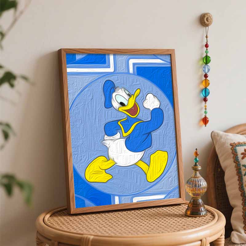 Disney Donald Duck Painting Art Home Bedroom Wall Decoration Handmade Diy Gift Kit for Adults