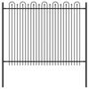 DRONTEN Spike Arch Fence Black