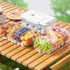 Portable Storage Basket Convenient Household Compartment Vegetable and Fruit Tray Food Grade Sealed Crisper with Lid