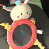 Baby Facing Mirror Cartoon Shape Adjustable Plush Car Baby Rearview Adjustable Safety Seat Mirror for Kids