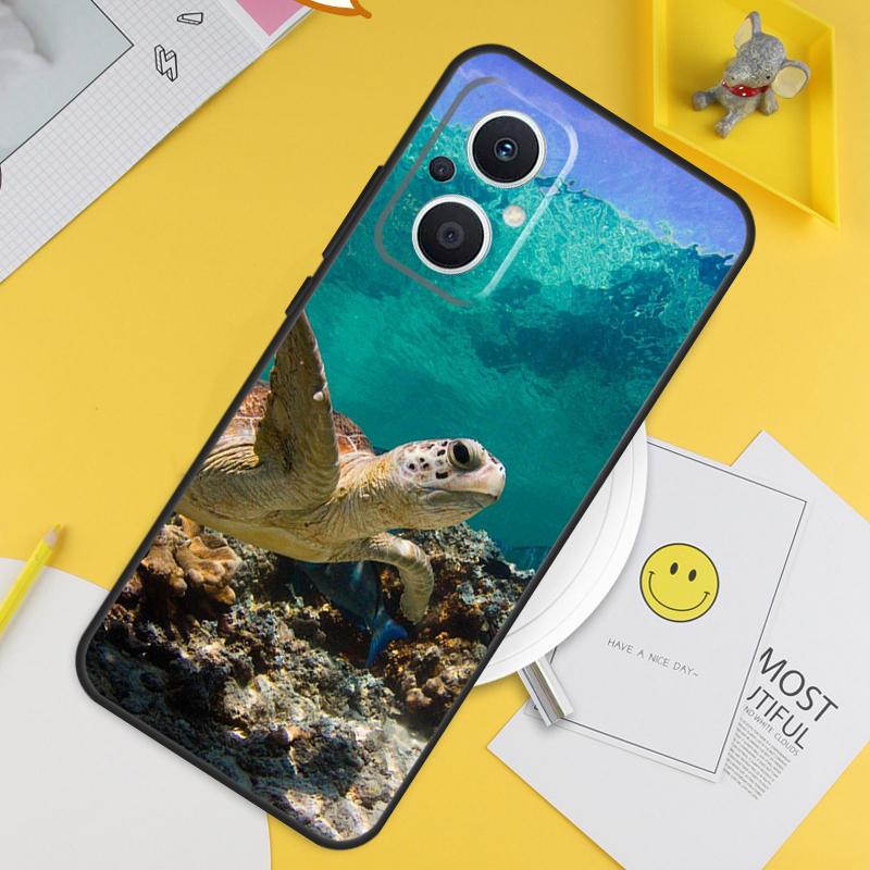 Ocean Sea Turtle For OPPO Reno 14 12 11 10 13 Pro 8T 11F 12F 13F 14F 7 8 Lite OPPO Find X9 X8 X6 X5 Pro Case