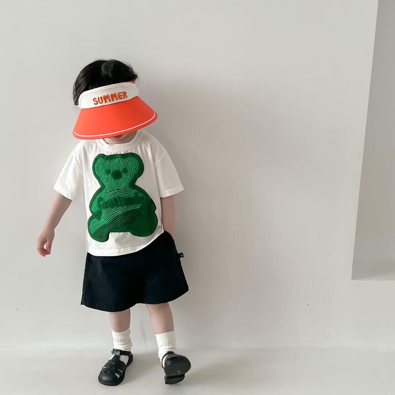 Baizien Kids' Macaron Color-Block Sun Visor Hat (2-Pack)