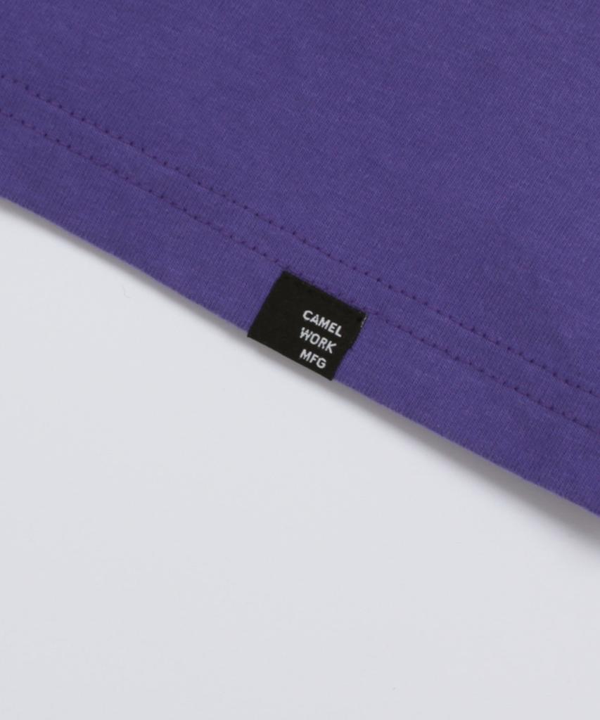 CAMEL WORK Diamond Logo Short Sleeve T-Shirt (Purple)