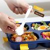 Divided Compartments Lunch Box Sealed Lid Food Container Thermal Lunch Box  for Office Workers