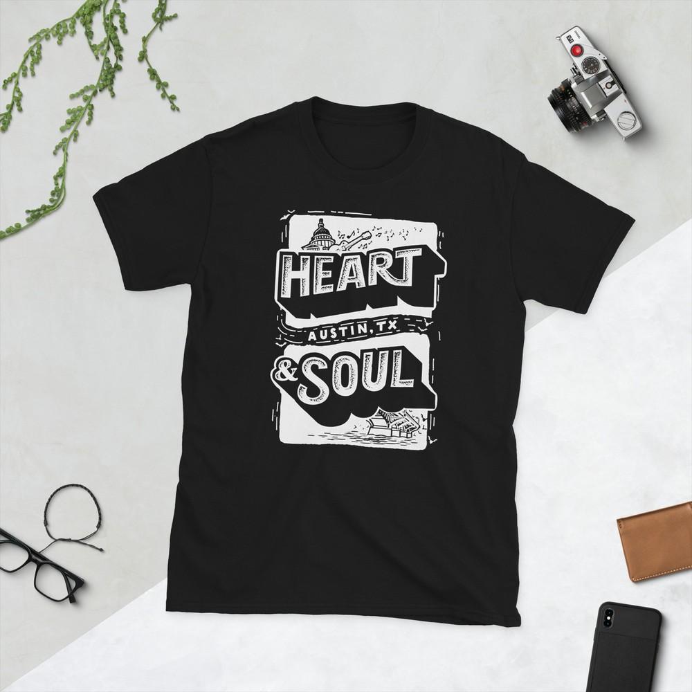 

Austin Texas Heart and Soul Unisex Basic Softstyle T-Shirt - 64000 XL