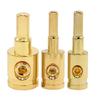 1Pcs 0GA 4GA 8GA Gold Silver Audio Amp Input Adapter Power Ground Wire Terminal Pure Copper Car Audio Connector