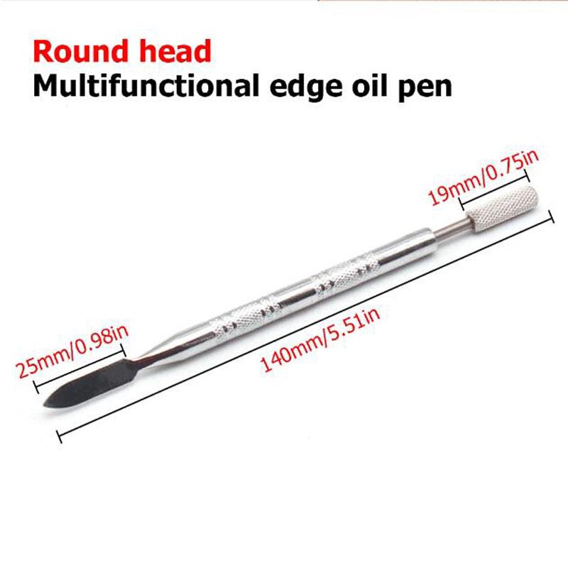 25mm DIY Piele Cap Dublu Dublu Margine Ulei Lipire Vopsea Aplicator Stick Instrument Rola Vopsea Rapidă Instrumente Piele