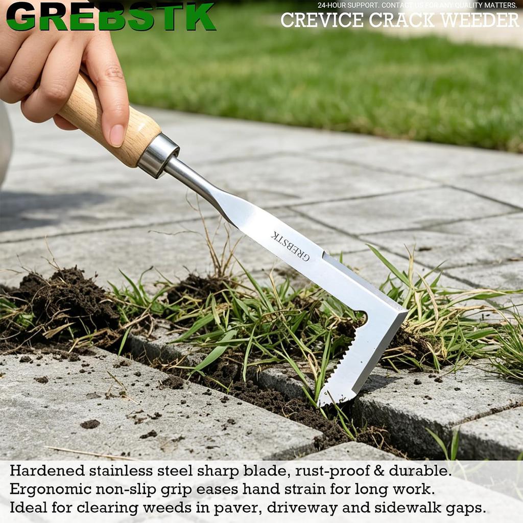 Gap Weeder Sickle Weed Removal Artifact Handheld Weeding Tool Gardening for Grass Cutting Agricultural Utensils Scythes
