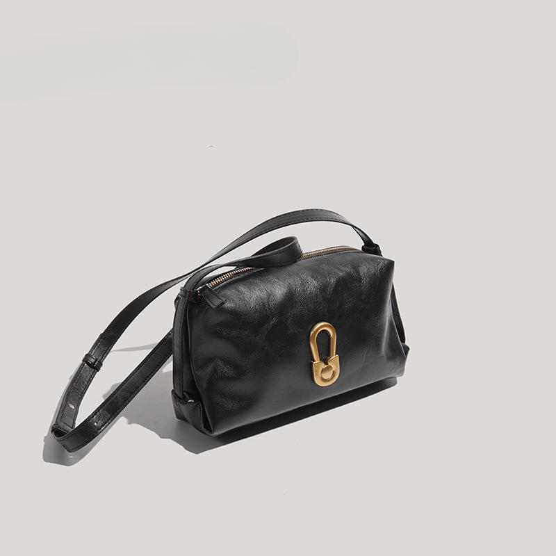 Bags for Women with Niche Simple Retro Commuting Bags Fashionable Texture Casual One-shoulder Crossbody Bag