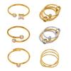 Ferris Wheel European-American Style Adjustable Wrap Coil Spring Ring for Women - Circular Stainless Steel Jewelry