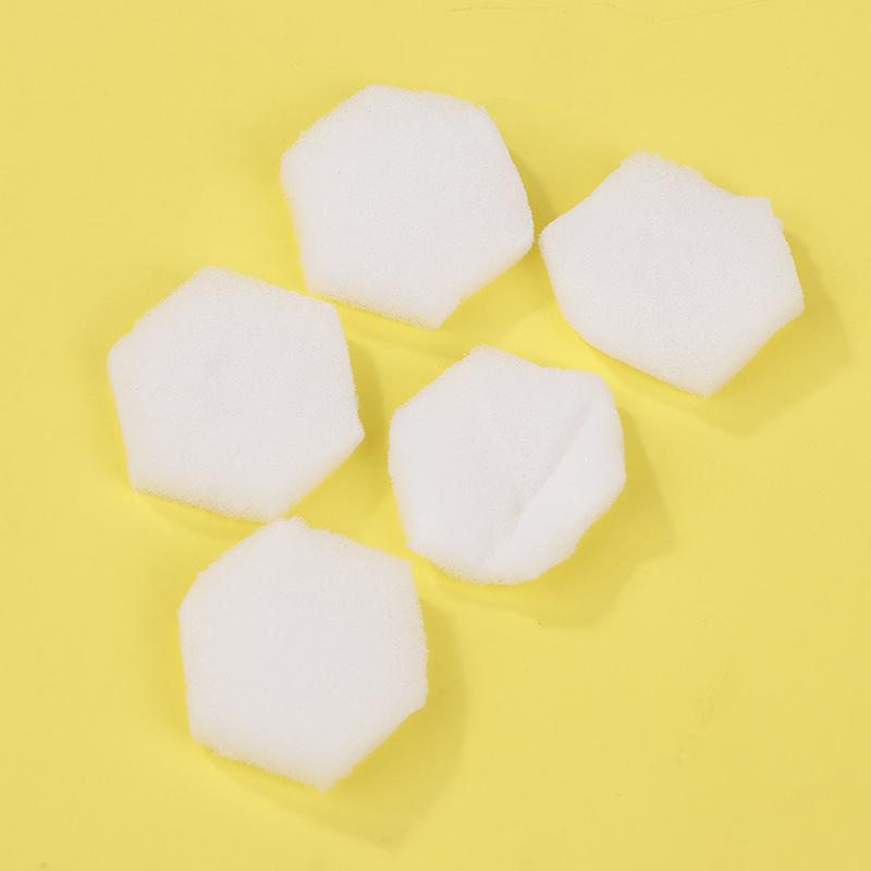 

80Pcs Painting Removing Nail Polish Hexagon Nail Sponges Buffer Files Change Color Nail Art Gel Polish Manicure Tools