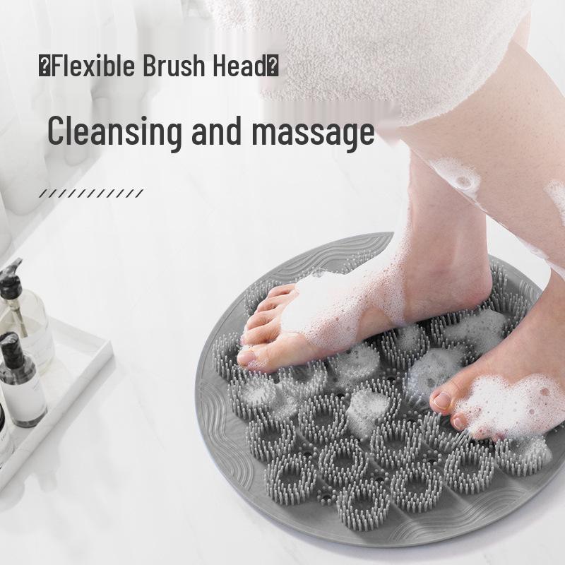 Rund Halkfri Vattentät Badrumsmatta för Dusch, Toalett och Dörröppning