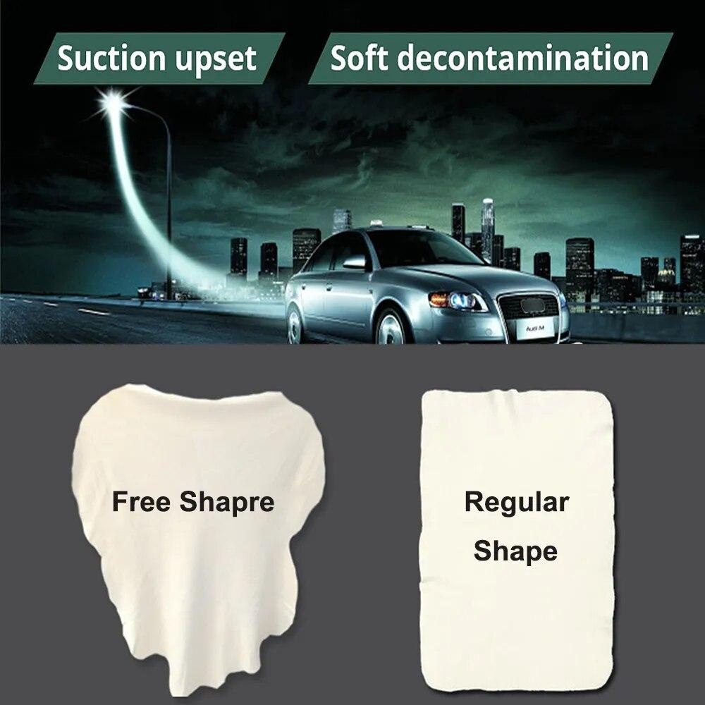 40x70CM Natural Deer Skin Cleaning Cloth for Car Wash Care, Quick Dry Cleaning Towels, High Water Absorption Glass Drying Cloth