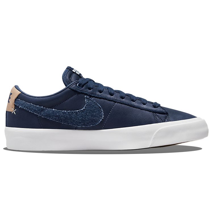 Nike Blazer Low GT SB Midnight Navy Denim Unisex Sneakers Blue DM8890-400