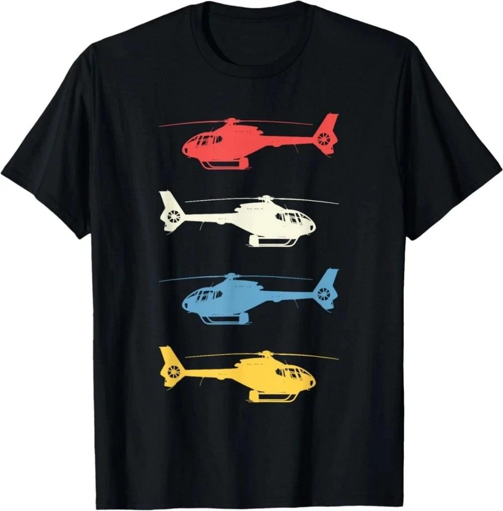 Helicopter Pilot Vintage Aviation Flying Helicopters Pilots Gift Unisex T-Shirt 2XL