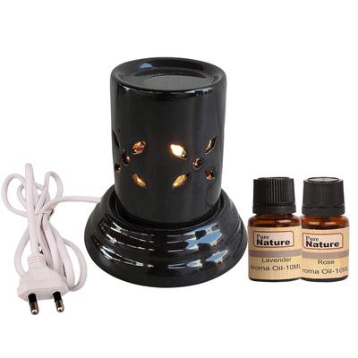 Electric Aroma Diffuser for Home (10 Ml Rose & Lavender Fragrance)