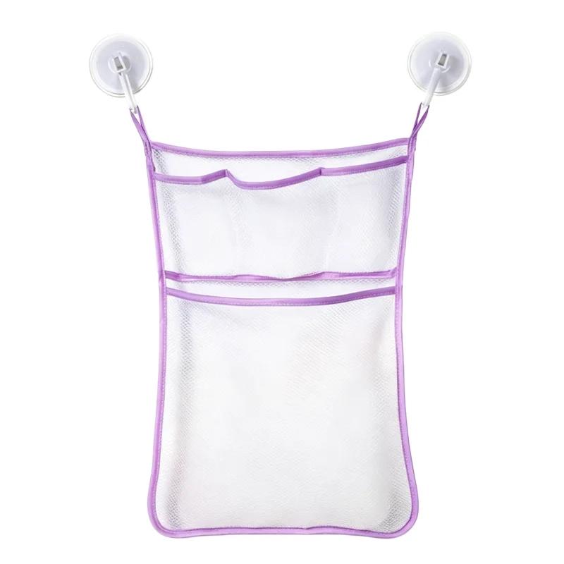 Mesh Baby Bath Toy Storage Bags Sucker Design Baby Bath Organizers for Bathtub Toys Cartoon Animal Cloth Sand Toys Storage Net