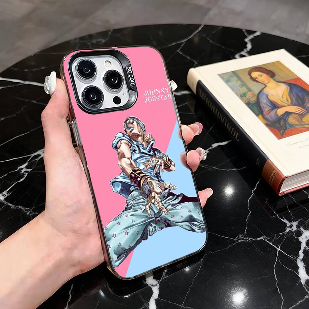 J-Joestar of the J-Jojo J-Johnny-JJES Phone Case For iPhone 17,16,15,14,13,12,11 Plus,Pro Max,XS,Colorful Silver Black Cover