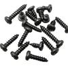 Black Round Head Self-Tapping Screws - Pointed Tail, Thread M2/M2.3/M2.6/M3M45