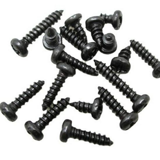 Black Round Head Self-Tapping Screws - Pointed Tail, Thread M2/M2.3/M2.6/M3M45