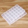 Transparent Plastic Jewelry Organizer Box Compartment Storage Container for Bead Rings Jewelry Display Organizer 28 Slot