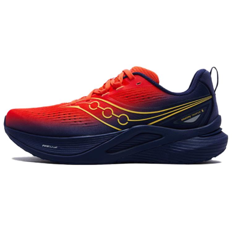 SAUCONY Tempus 3 Comfortable Versatile Running Shoes Unisex Running Shoes Red Blue S28251-3